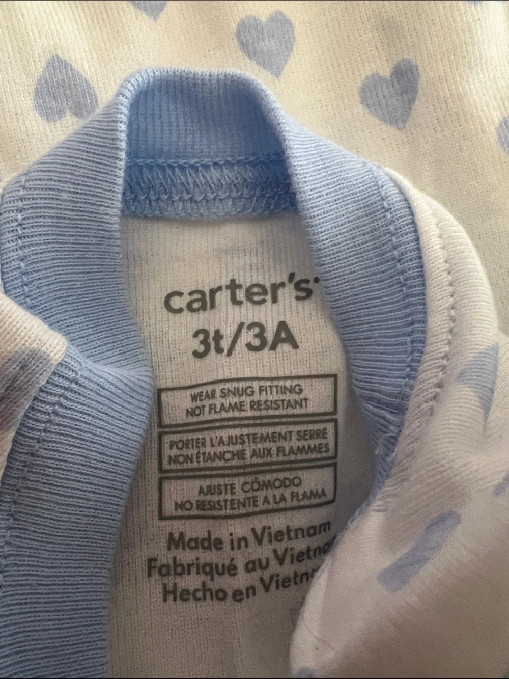 Carter's Light Blue and White Penguin Pajama Sets 2 pair